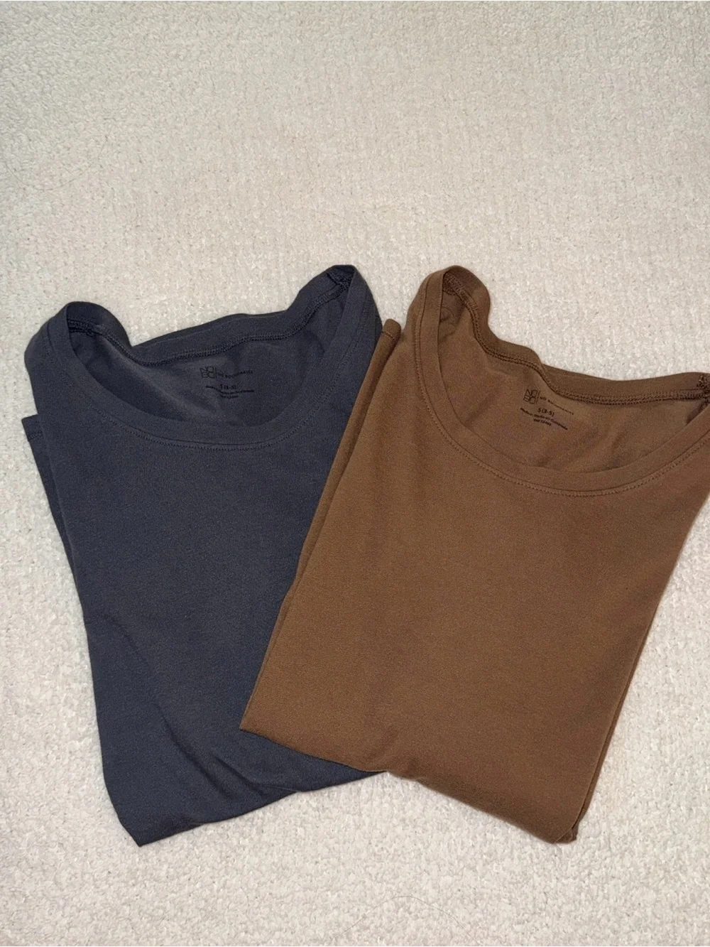 Kids' Basic Crewneck Tee - Brown & Charcoal